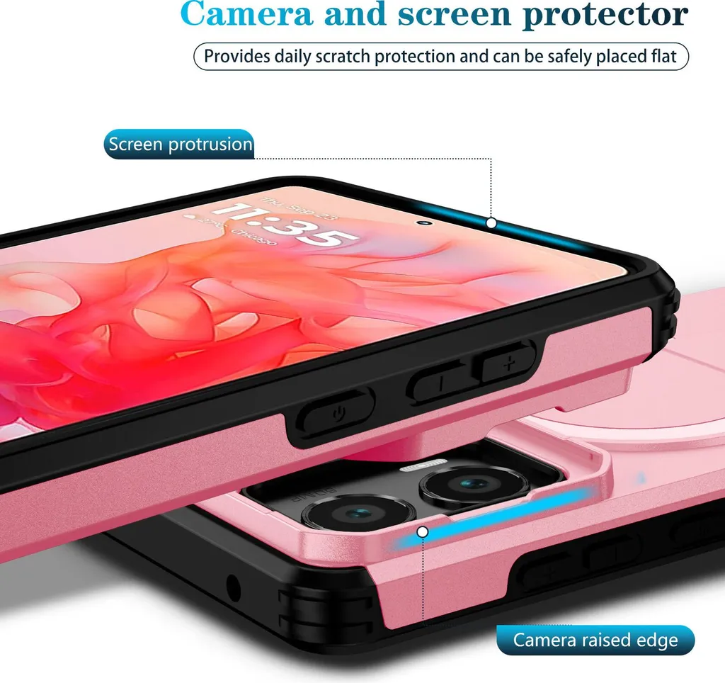 Offerta Cover Moto G Stylus 2024 Rosa: Magnetica e Robusta - 7