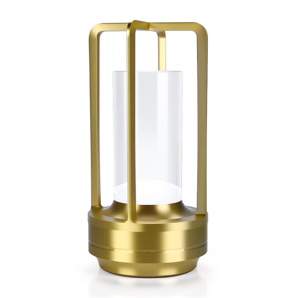 Bezdrátová skleněná stolní lampa LED - Kovová lampa s Obrázek produktu 