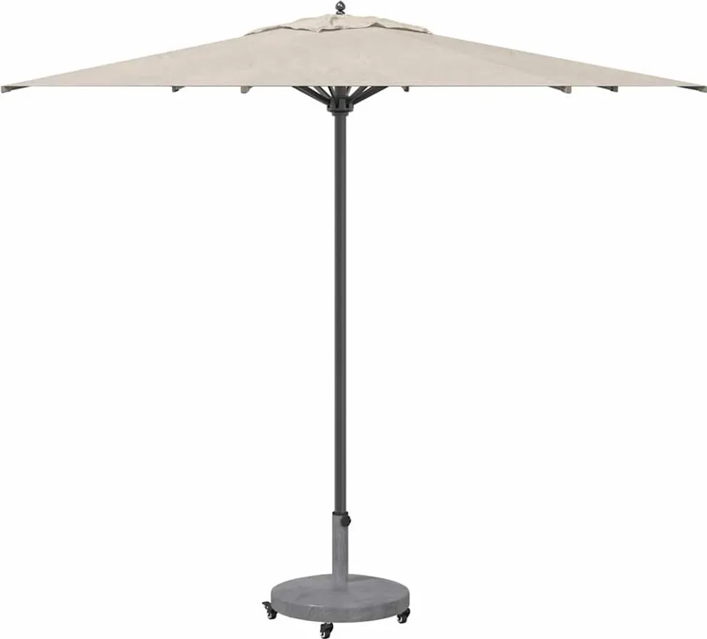 Base per Ombrellone 48x48x32 cm Grigio Scuro - Testata nel Vento - 2