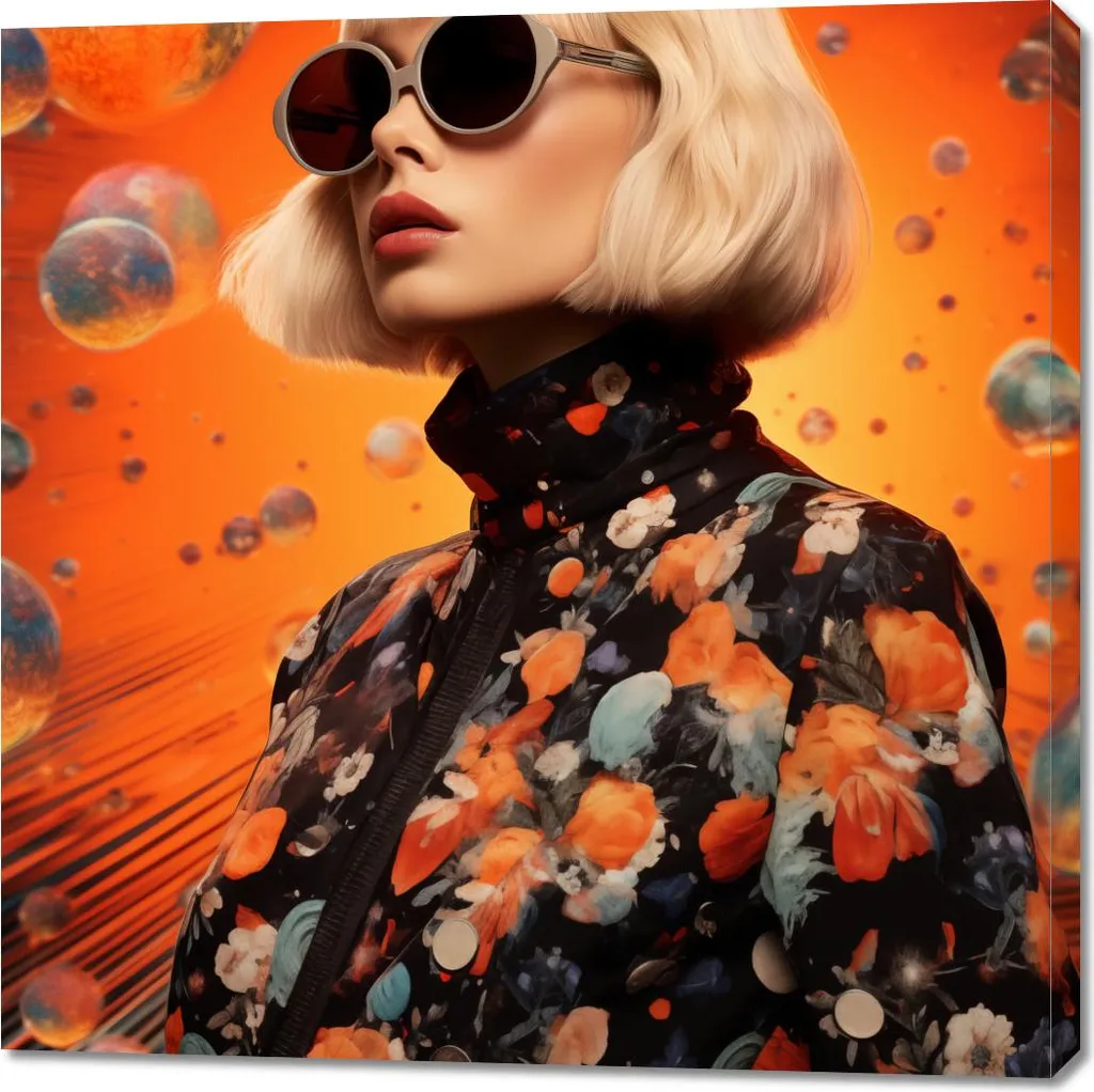 Opera Astratta Accento Solare 100x100 | Wall Art Contemporanea