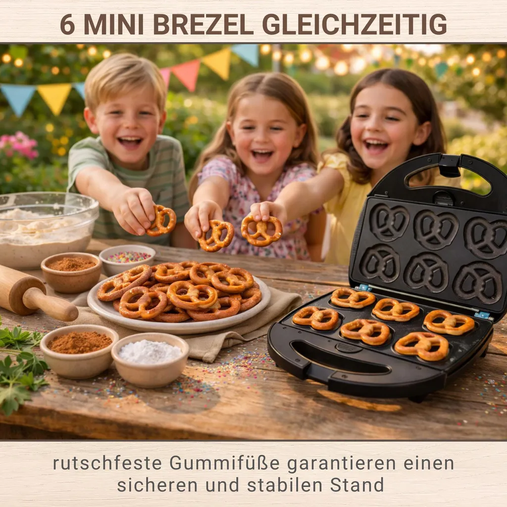 Machine à Bretzel Syntrox à plaques interchangeables et antiadhésives