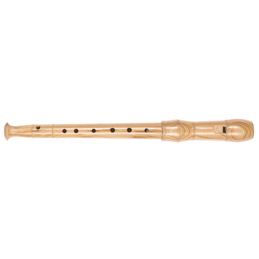 goki UC076 Flûte à bec, bois, avec écouvillon, naturel Image du produit 