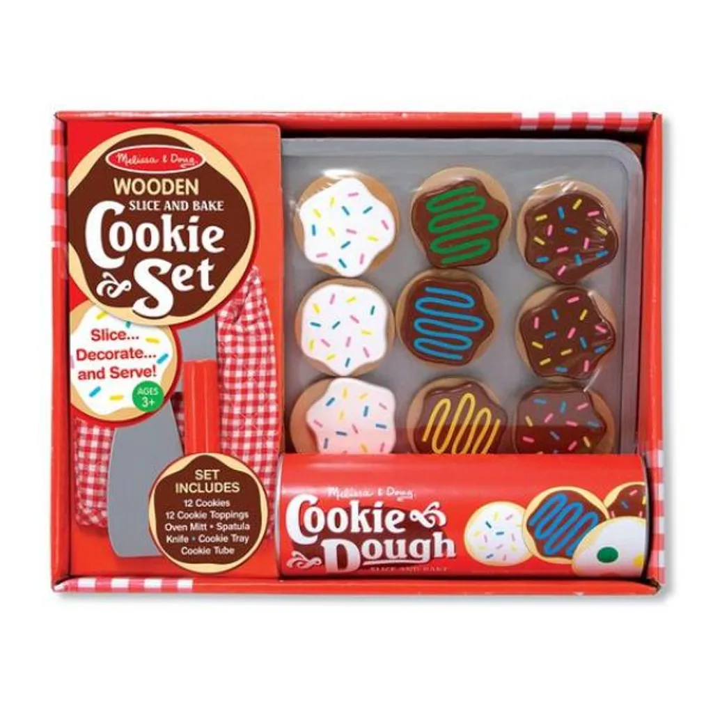 Jouet d'imitation set de cuisson biscuits en bois pour petite cuisine - 2