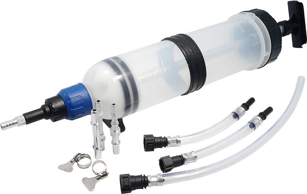 Handpumpe 1,5L Öl Getriebe Absaugen Umfüllpumpe Flüssigkeit Kraftstoff Motor KFZ