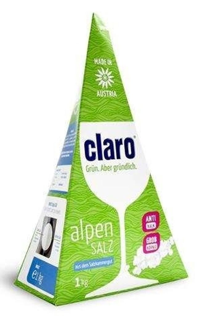 Claro Alpensalz für Spülmaschinen - Spülmaschinensalz 1Kg