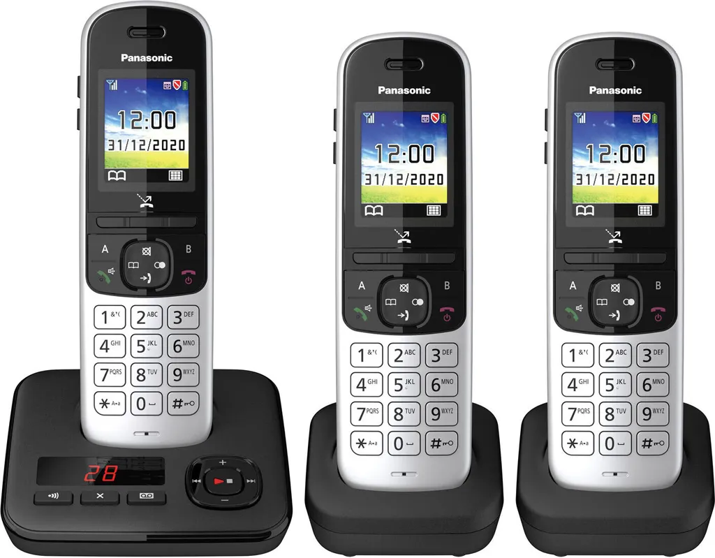 Téléphone Sans Fil Panasonic KX-TGH723GS Idéal pour Maison et Pro