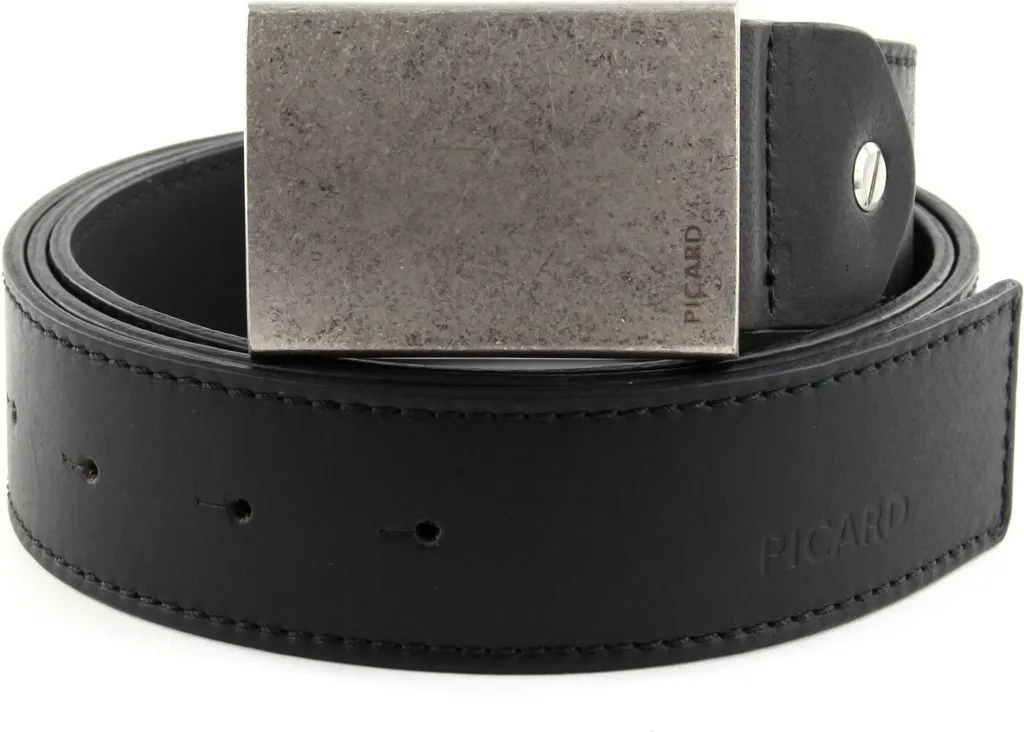Cintura Uomo PICARD Buddy 2 Nero W115 - Pelle Robusta Made by Picard