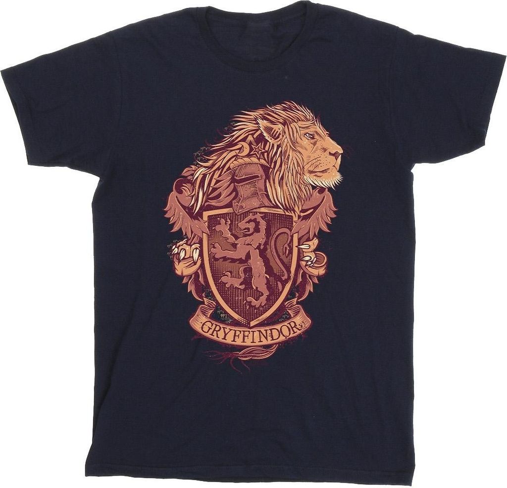Harry Potter - "Gryffindor" T-Shirt für Jungen BI21244 (152-158) (Marineblau)