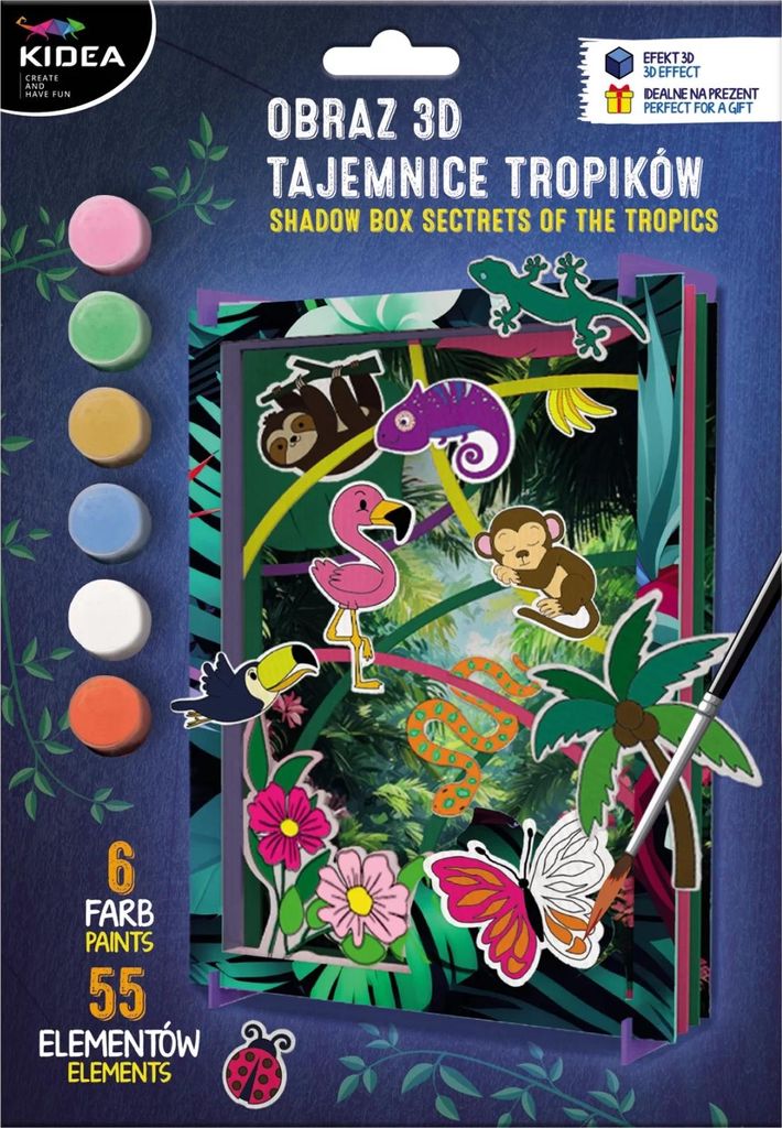 Obraz 3D Tajemnice Tropików KIDEA dekoracja ścienna