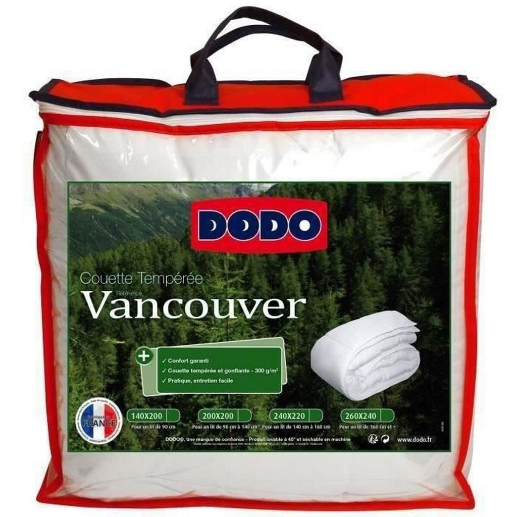 DODO Vancouver Gehärtete Bettdecke - 200 x 200 cm - Weiß