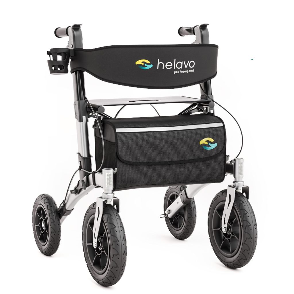 Helavo Rollator mit Pannensicheren Vollgummireifen für Produktbild 