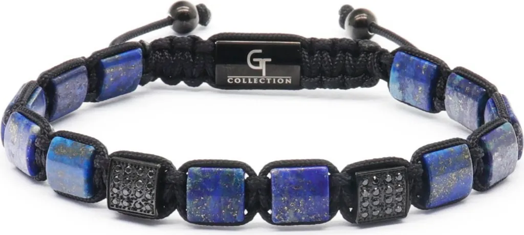 Bracciale Uomo Cordino Regolabile e Pietre GT Collection