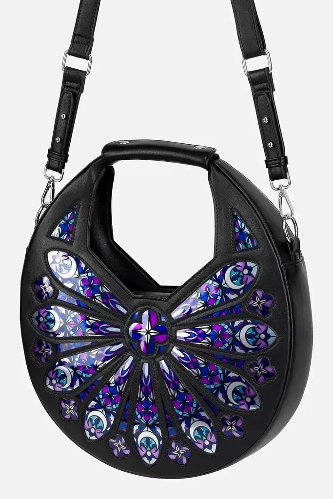 Sac à main Gothique Brodé Sacred Rose Restyle pour Femme Alternative