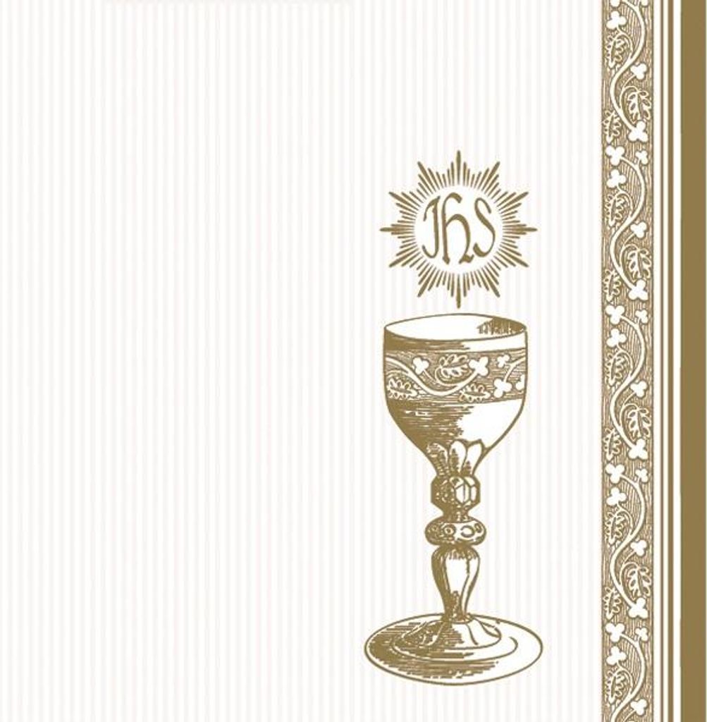 3-lagige Servietten mit Kommunion-Aufdruck, 20 St.