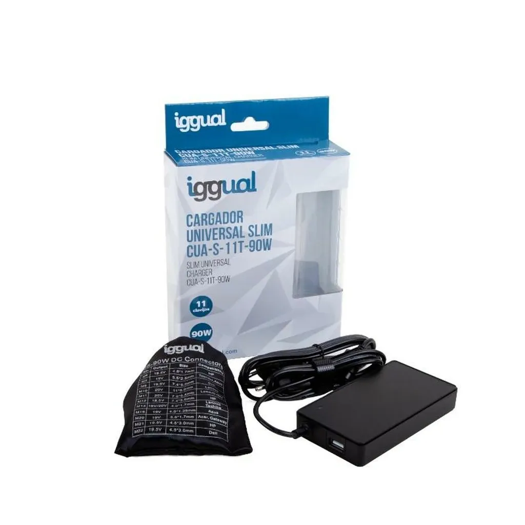 Câble d'alimentation 90W haute performance iggual IGG318065 sécurisé