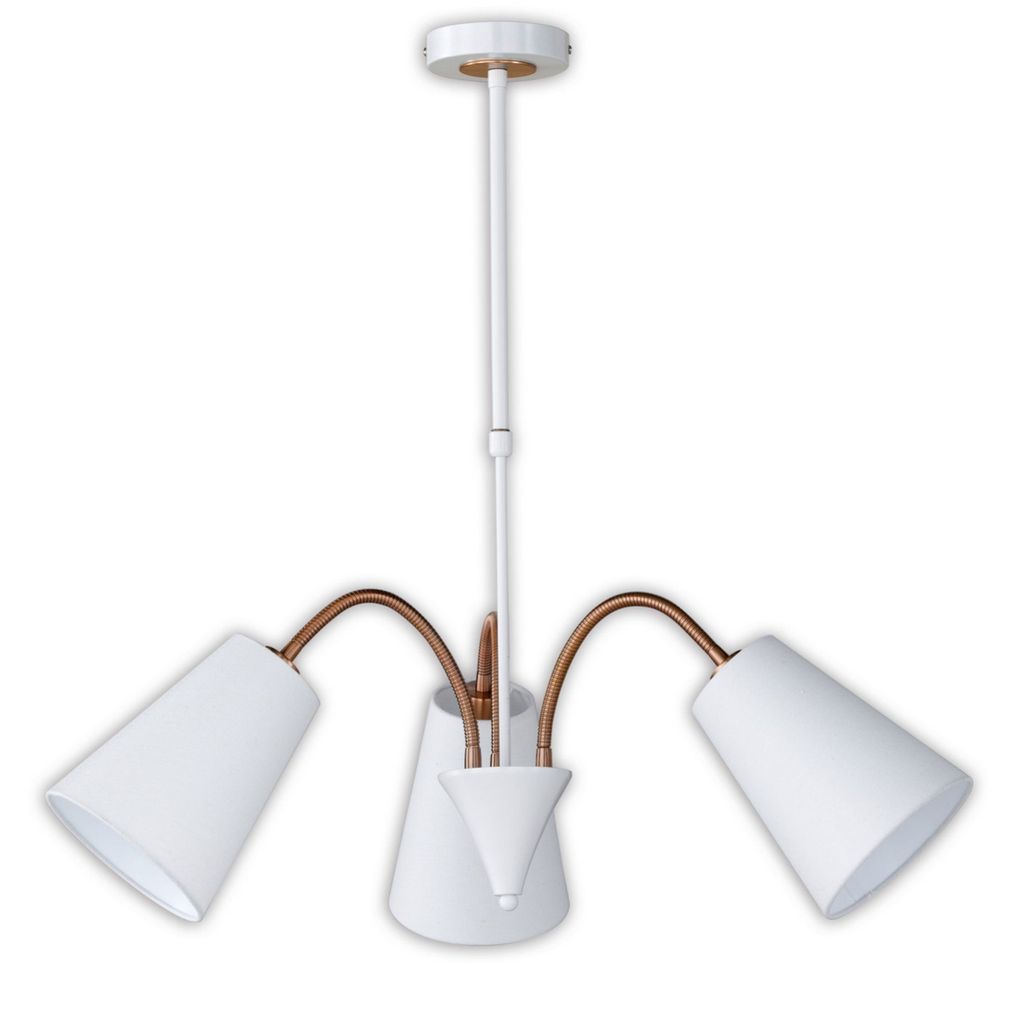 Honsel Pendelleuchte Hopper 3x E14 max. je 30W/230V Weiß Produktbild 