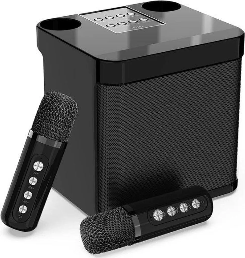 Machine Karaoké pour Fêtes et Soirées : 2 Micros Sans Fil Inclus et USB