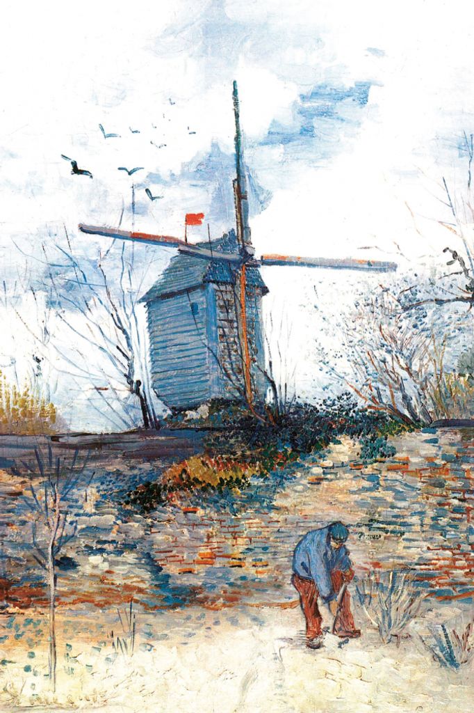 Vincent Van Gogh Kunstdruck Bild - Die Mühle Von La Galette III, 1886 (120 x 80 cm)