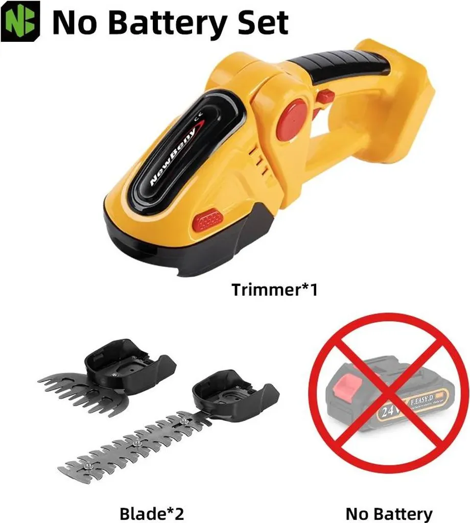Cesoie Elettriche 2 in 1 per Siepi e Prato - Lama SK5 22cm Giallo