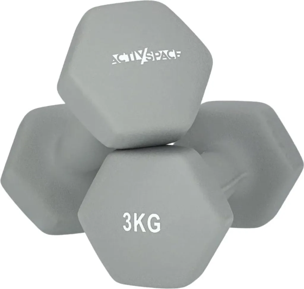 Paires de poids de musculation 3kg haltères de fitness en néoprène