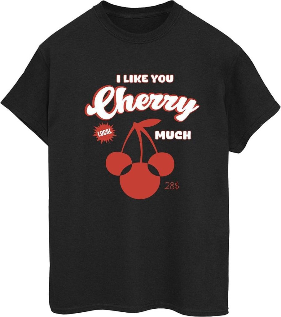 Disney - "Cherry Much" T-Shirt für Damen BI54048 (5XL) (Schwarz)