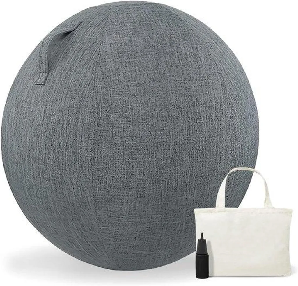 Protection de siège ballon 65 cm pour bureau - Ergonomie et style gris