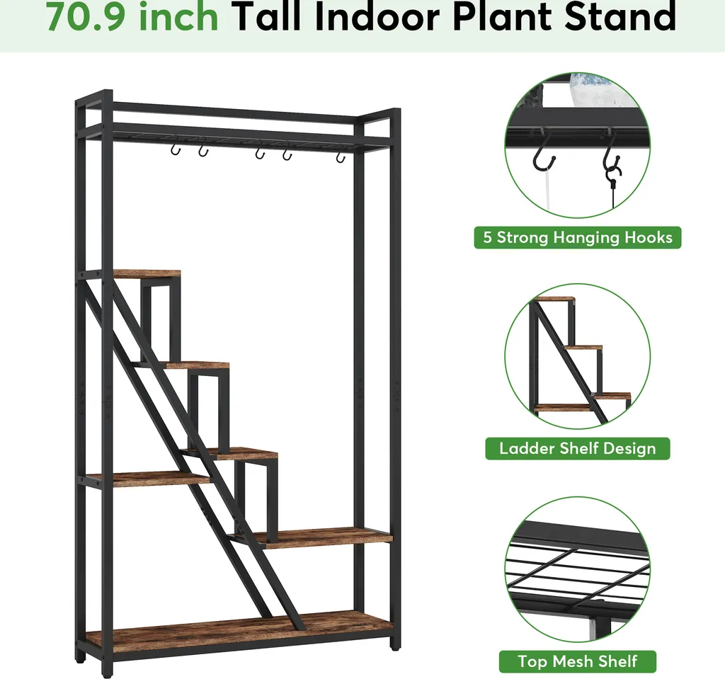 Support Plantes Vertical 180cm : Solution Gain de Place pour Intérieur - 8
