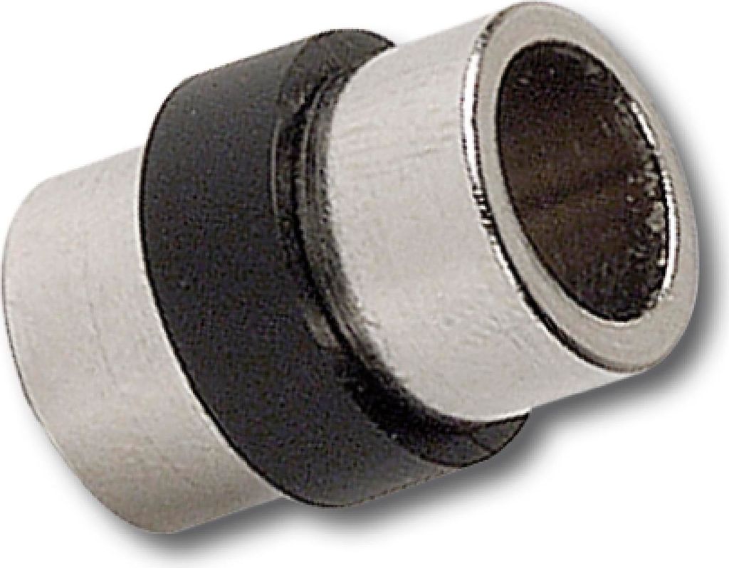 Glasbodenträger Gabi zum Anschrauben, mit Gummiauflage, Stahl vernickelt