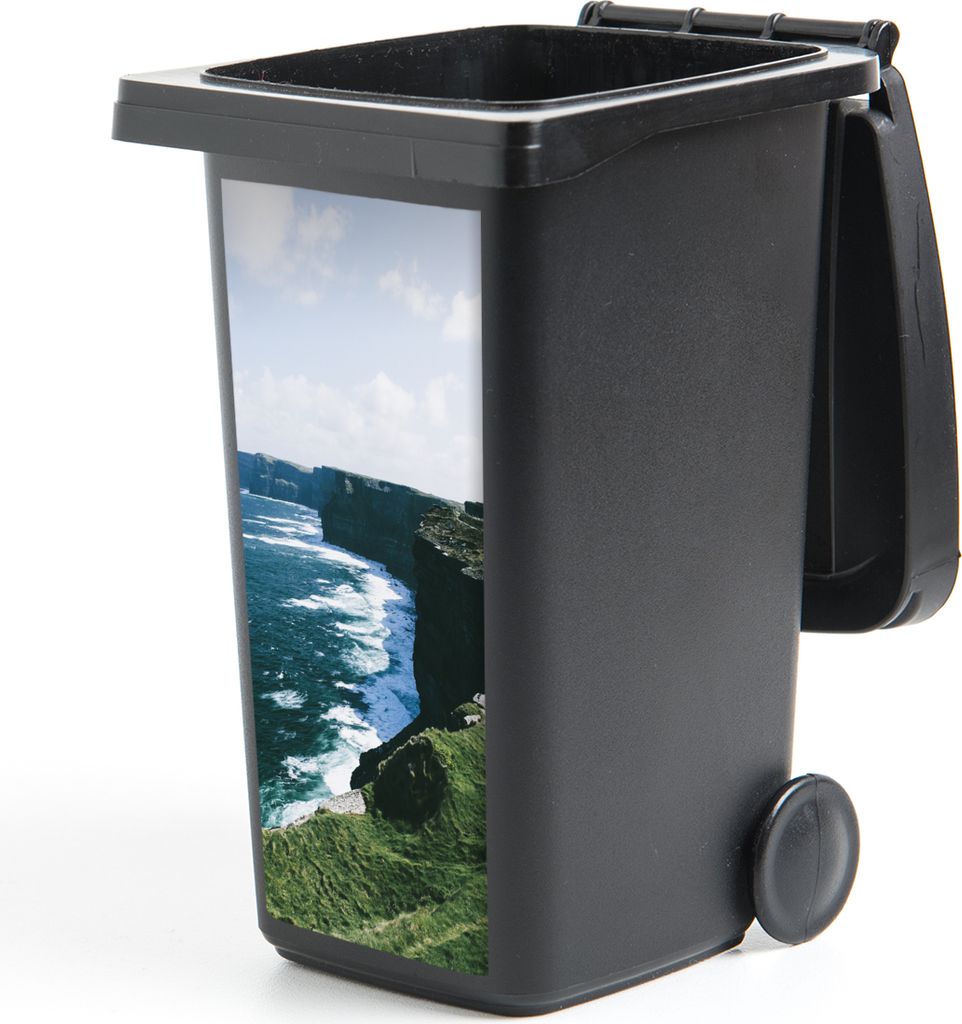 MuchoWow Mülltonnenaufkleber Irlands Küstenlinie mit den Cliffs of Moher 44x98 cm - Containeraufkleber - Aufkleber - Mülltonnen-Aufkleber