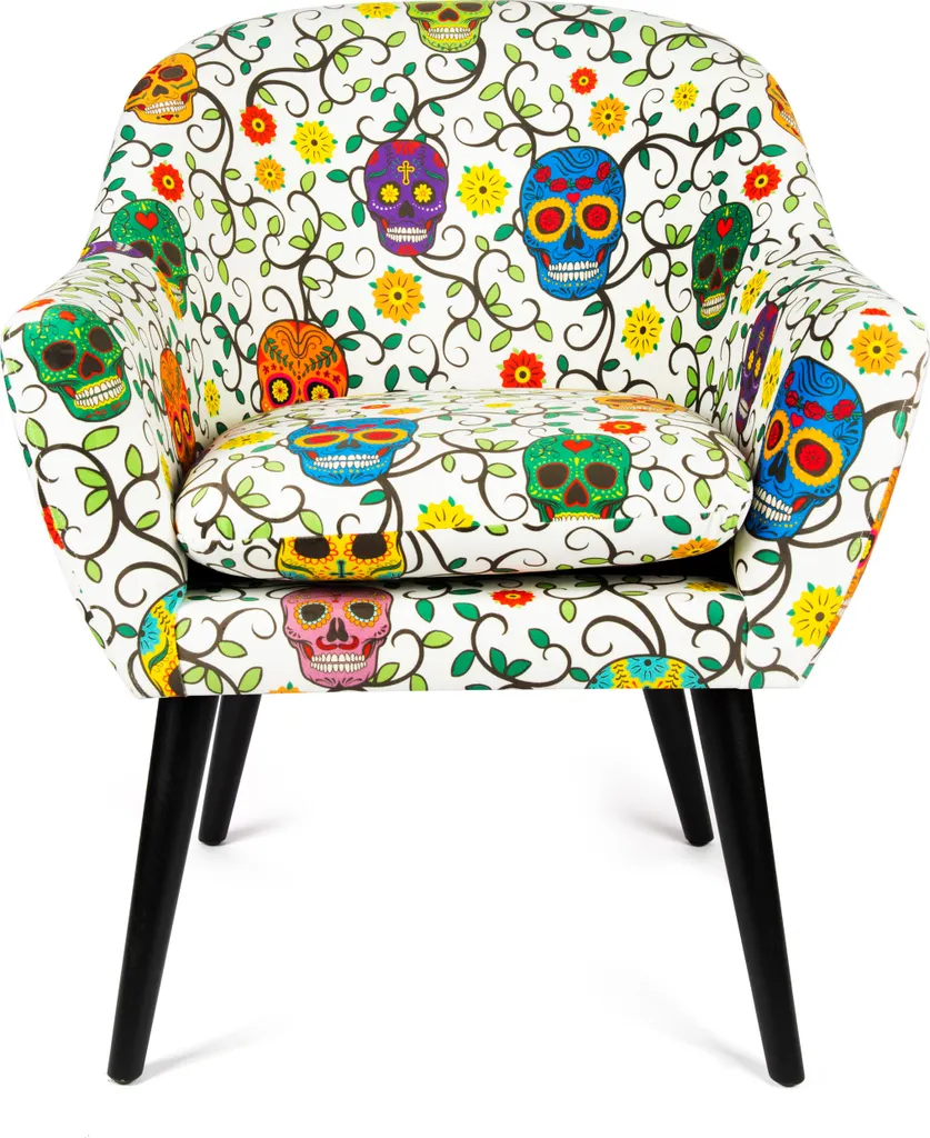 Fauteuil Excelsa Calavera Multicolore en Polyester 70,5 x 65 x 83 cm