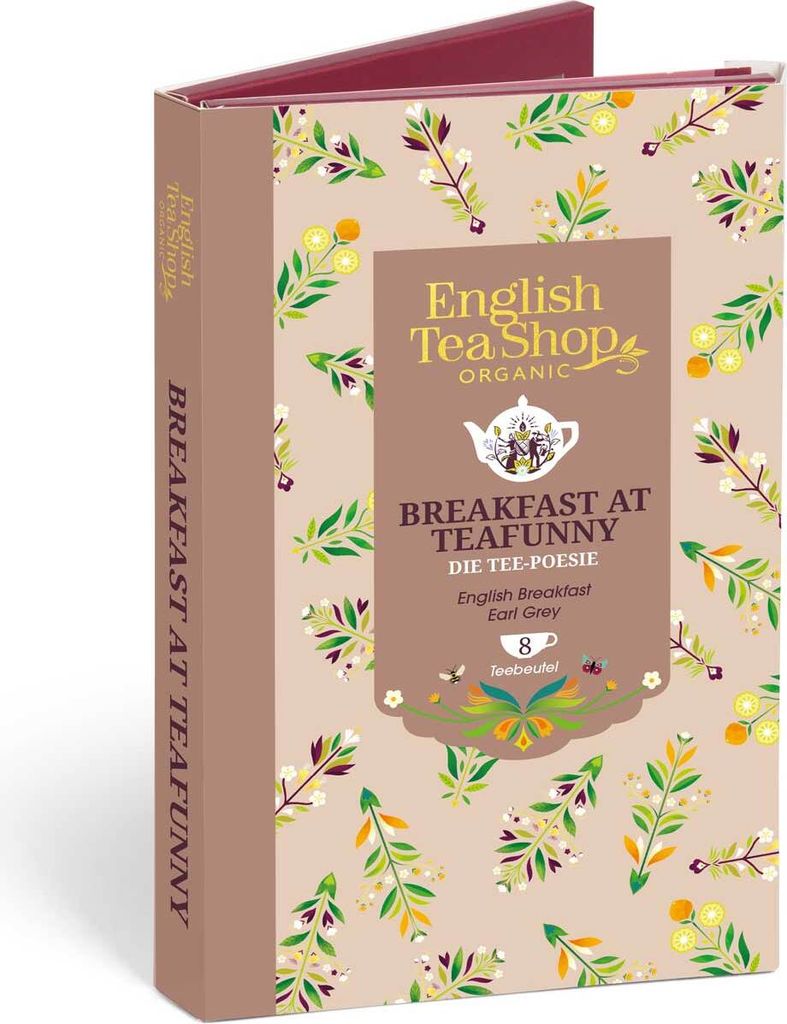 ETS - Tee Geschenk Tee-Poesie "Breakfast at Teafunny", 8 Teebeutel, BIO