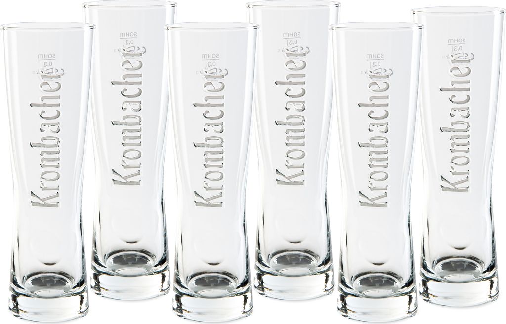 Krombacher Star Cup Premium Bierglas Set - 6x Gläser 0,3l Produktbild 