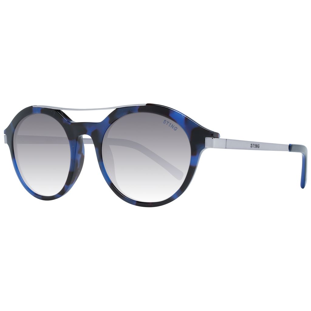 Sting Uni SST023490NK3 Sonnenbrille, Shiny Blue Havana+Opal Blue, 49/21/135