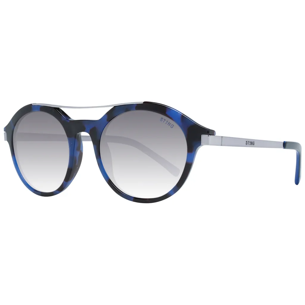 Lunettes Sting SST023490NK3 en Acétate Bleu Havane et Opal Blue Design