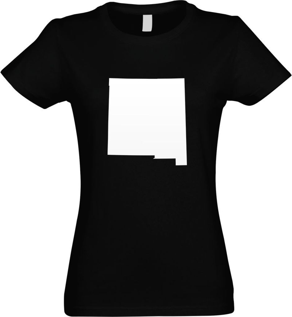 Kiwistar - T-Shirt tailliert - Damen - schwarz - USA - Bundesstaat - New Mexico - mit Motiv Bedruckt - Funshirt Design - Sport - Freizeit - Damen - XL