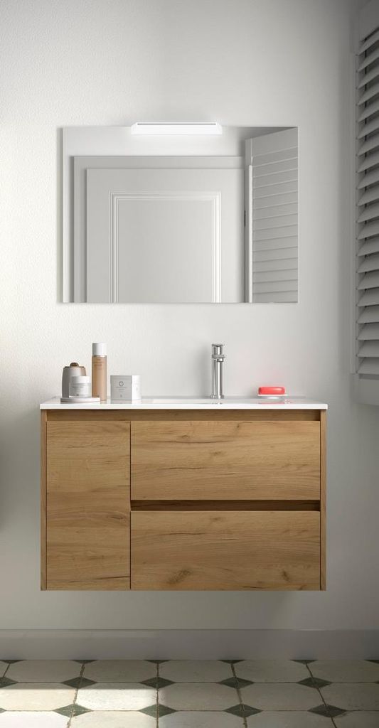 Noja Komplett-Set 850 2 Schubladen - Tür links Eiche Afrika