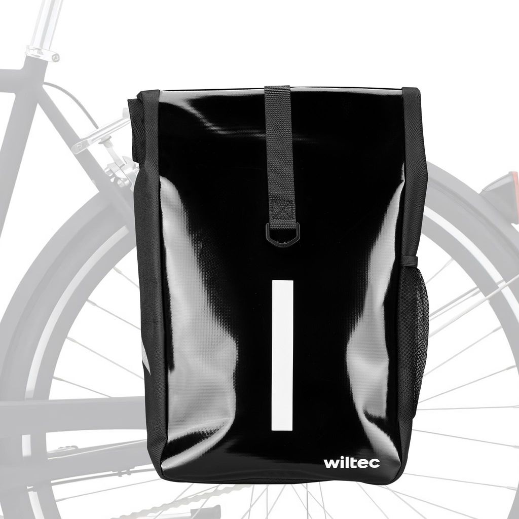 Wiltec Sacoche étanche pour porte-bagages noire – capacité Image du produit 