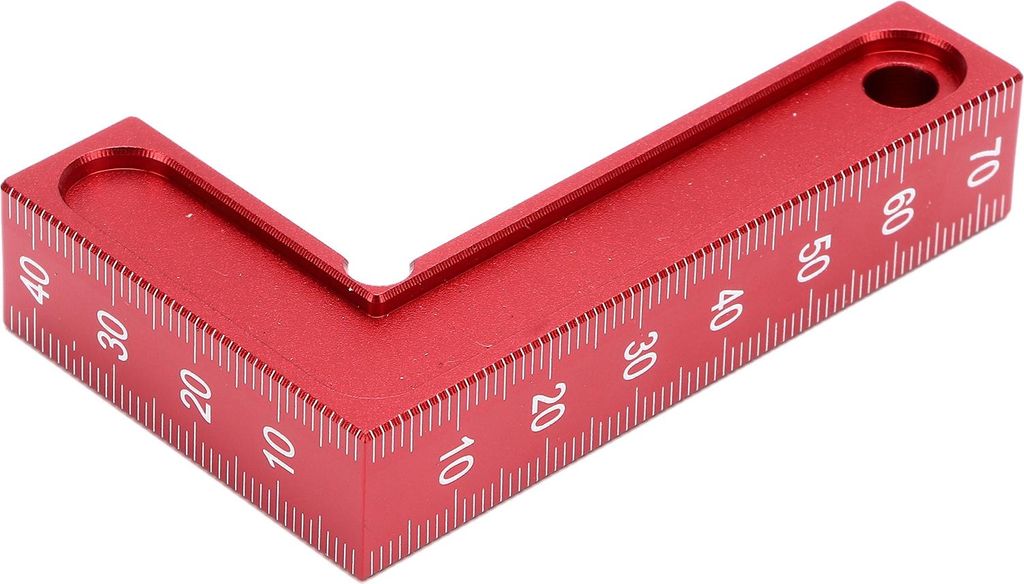 90-Grad-Positionierwinkel aus Aluminiumlegierung, L-förmiges Lineal, Messwerkzeug für die Holzbearbeitung