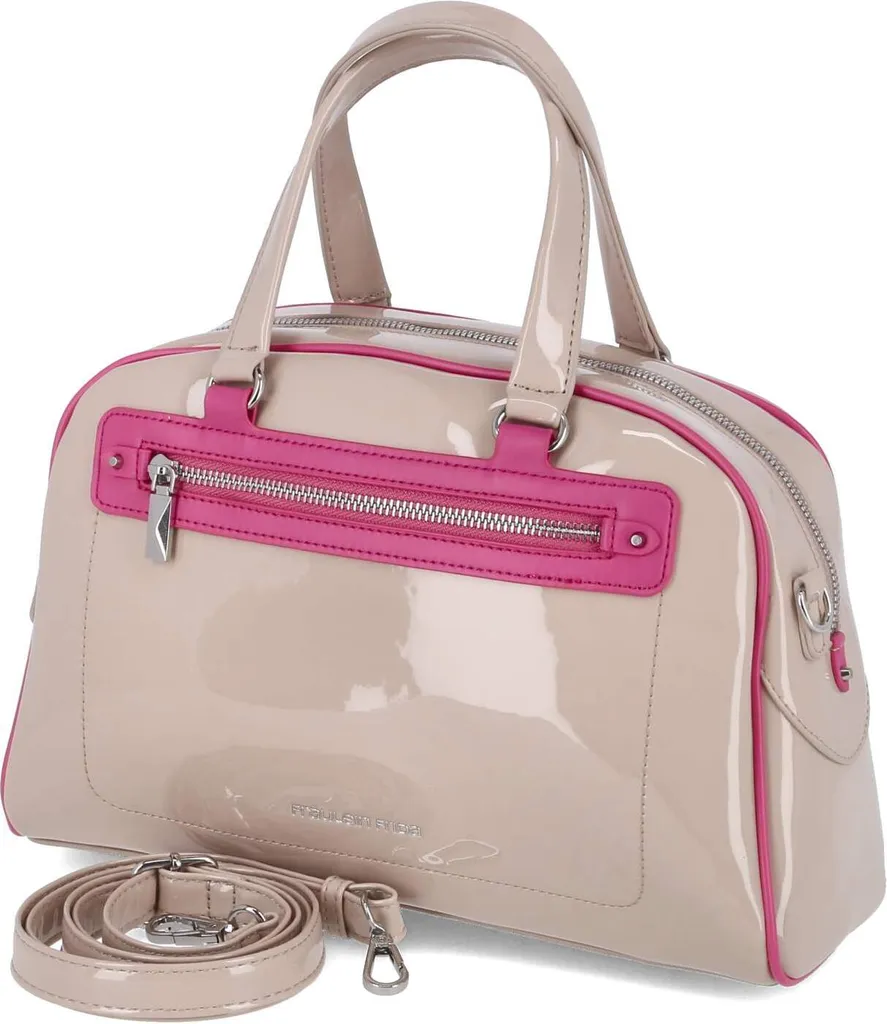 Sac à main Fräulein Frida Beige Rose en Synthétique Chic pour Femme