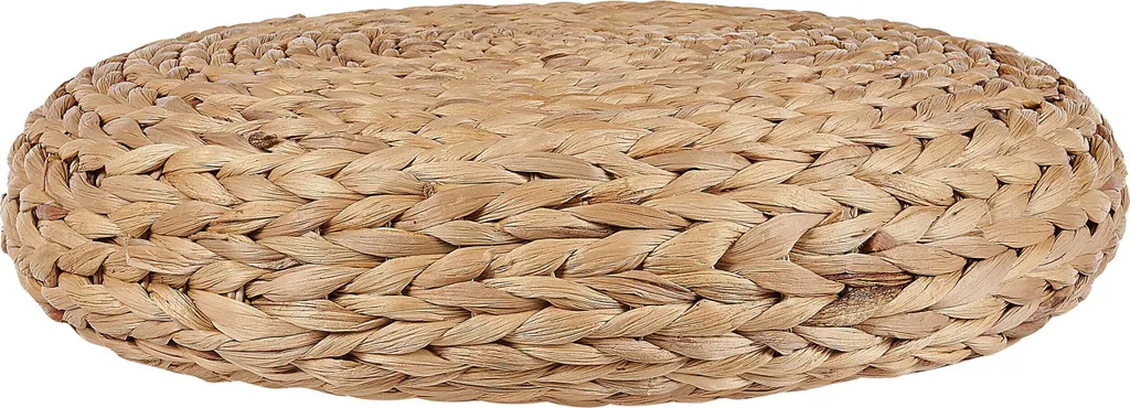 Pouf naturel 40 cm jacinthe d'eau : gagnez de la place avec style boho