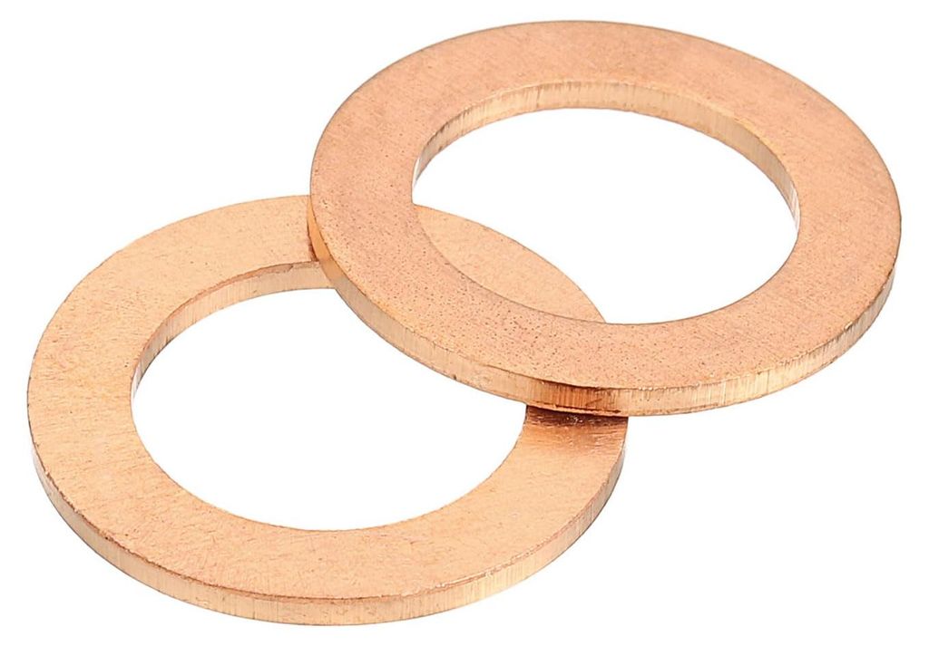 30 Kupferringe M14 x 22 mm metrische Flachdichtungsringe Kupferringe Befestigungsmaterial für Schrauben, Bolzen, Muttern und Federn