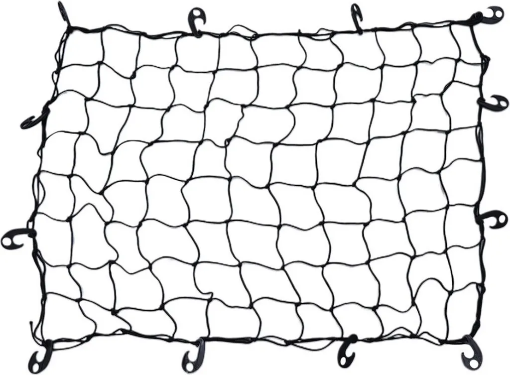 120 x 90 cm rete universale per il bagagliaio dell'auto | rete per bagagli con 12 ganci di fissaggio | organizzatore per il bagagliaio per un trasporto sicuro | rete per il bagagliaio dell'auto | rete copriauto con ganci