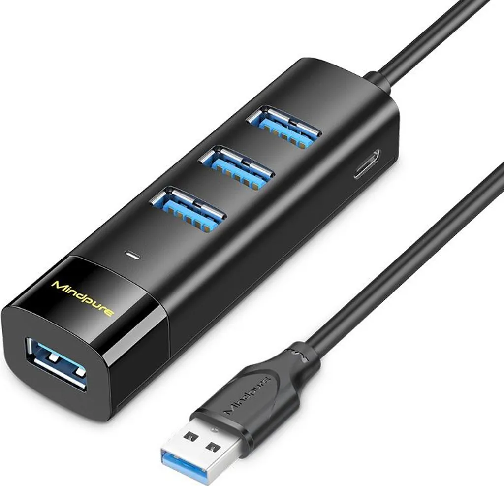 INF USB 3.0 Hub 4 Port | Estensione Rapida per HDD e Laptop 0.3m