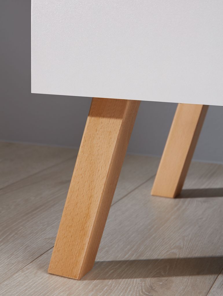 trendteam Babyzimmer Kleiderschrank Mats Weiß Melamin 130 x Produktbild 7