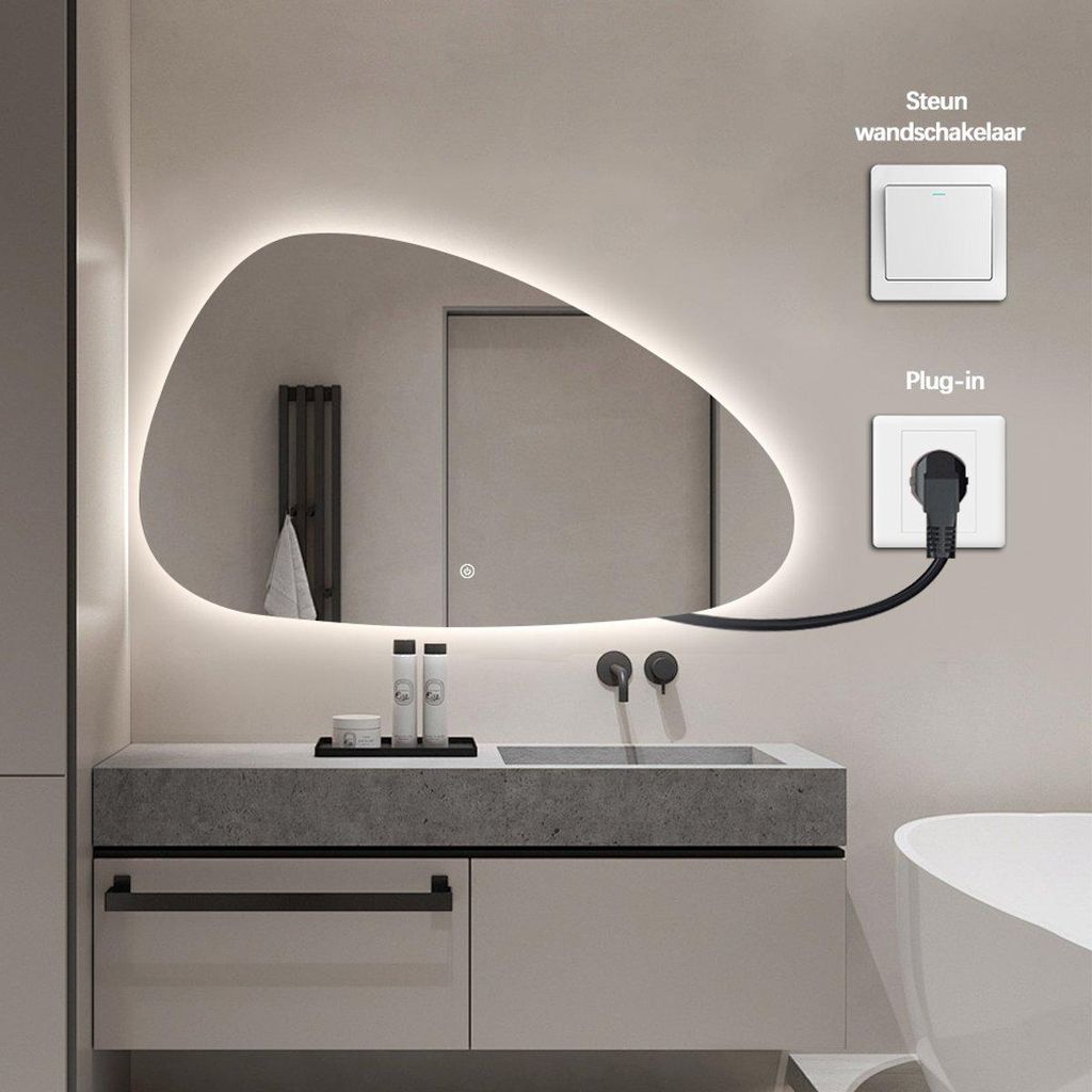 Specchio da bagno FENOMÉ Delafon "Florence Organic" - 75 × Immagine del prodotto 
