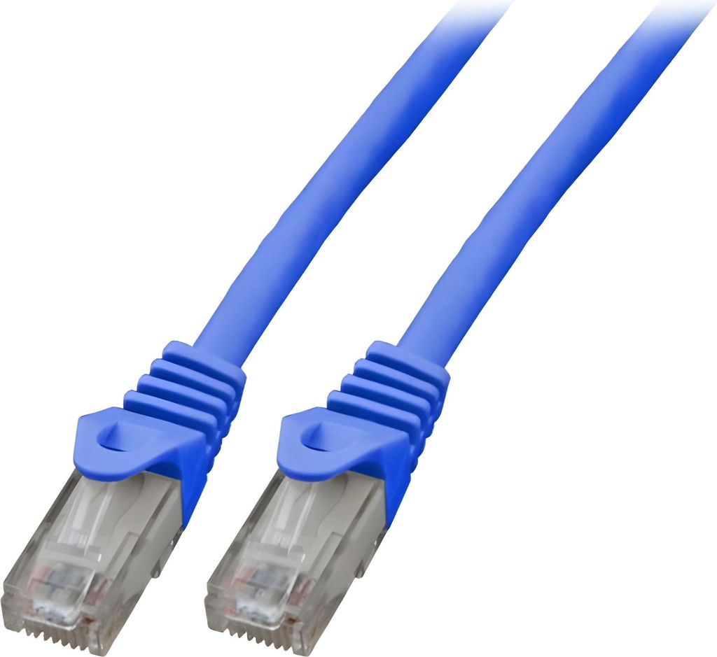EFB RJ45 Patchkabel U/UTP Cat.5e LSZH, blau, 3m, AWG24/7