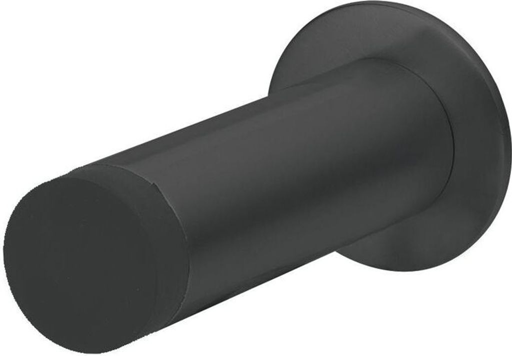 SOLIDO Wandtürpuffer - ø 20 mm, mit Gummikappe, Türpuffer Gesamtlänge 10 cm, schwarz