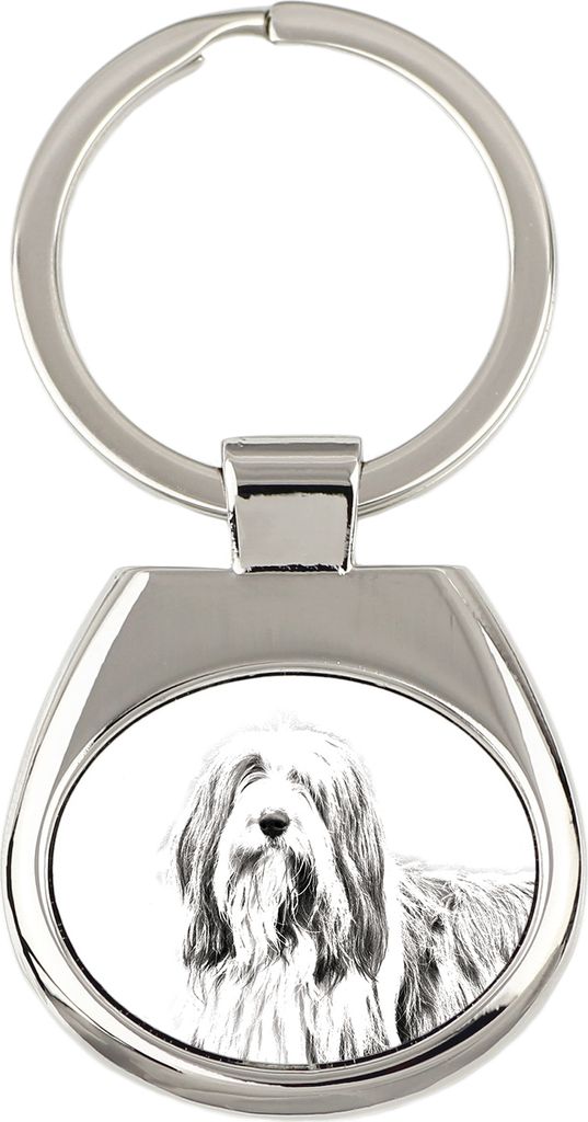 Bearded Collie - Schlüsselanhänger mit Hund, Anhänger mit Aufdruck, personalisierter Anhänger der Marke Art-Dog