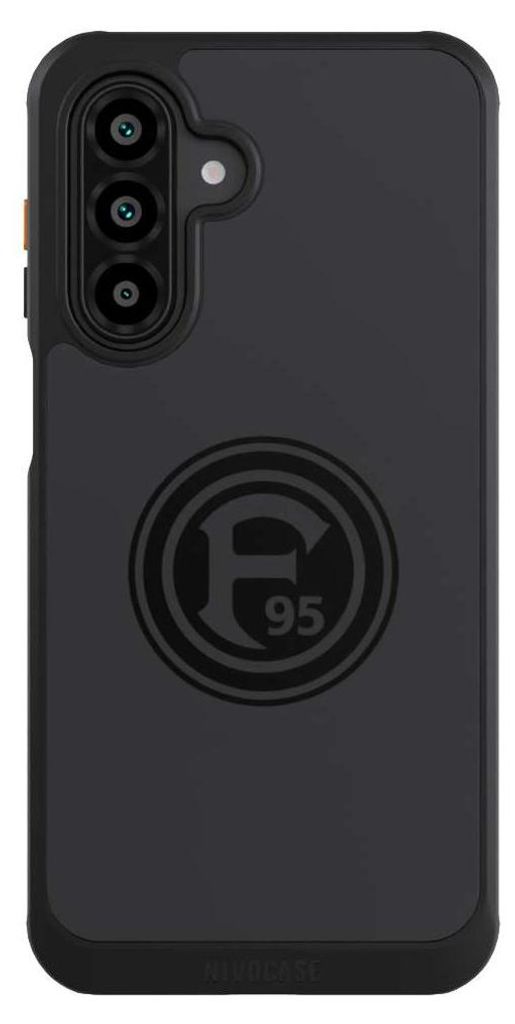 NIVOCASE Hülle für Samsung Galaxy A17 5G Handyhülle NIVOcore Case Schwarz F95 Fortuna Düsseldorf Logo