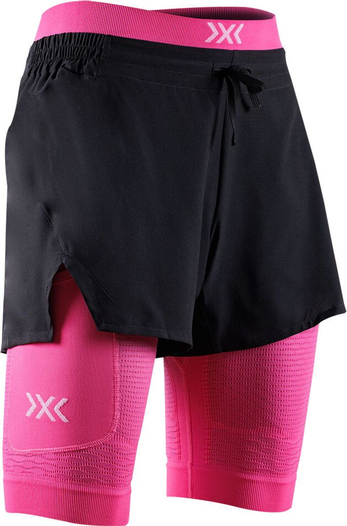 X-bionic Effektor 2in1 Kurze Hose Schwarz XS Frau Schwarz XS